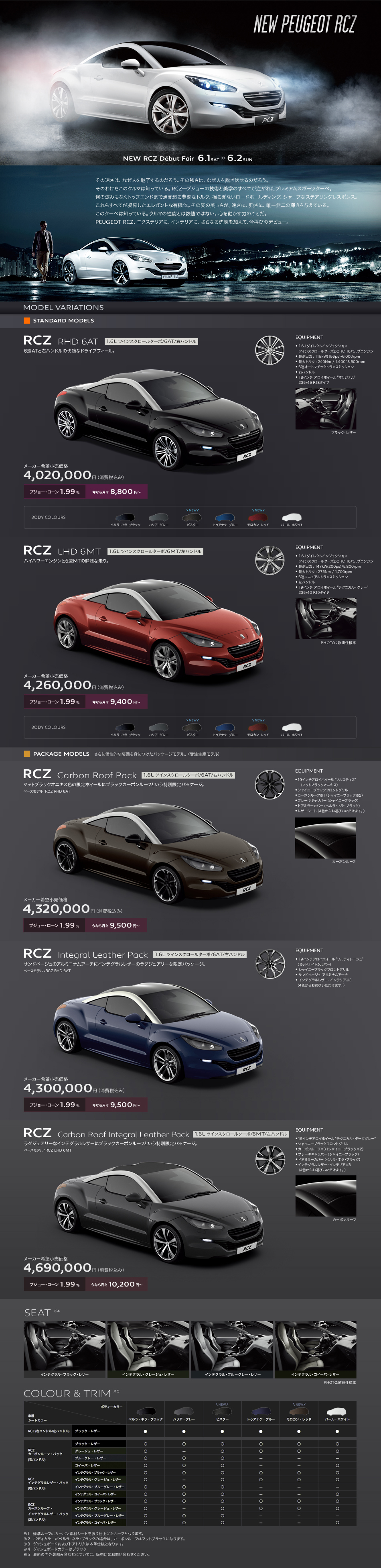 NEW RCZ Debut Fair_セクション1