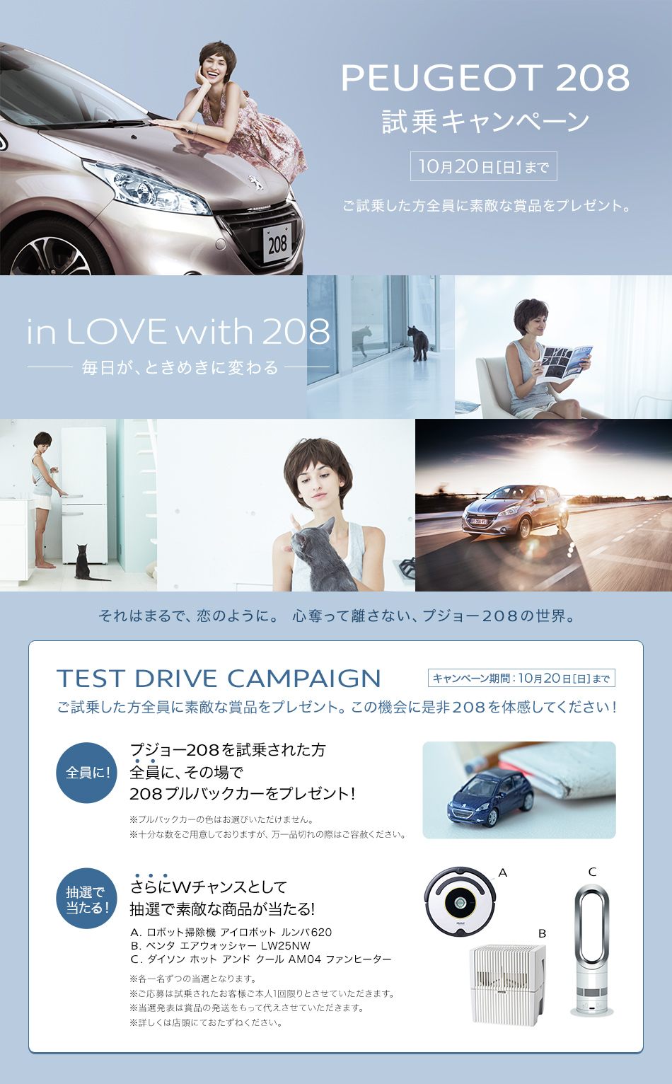 in LOVE with 208 TEST DRIVE CAMPAIGN_セクション