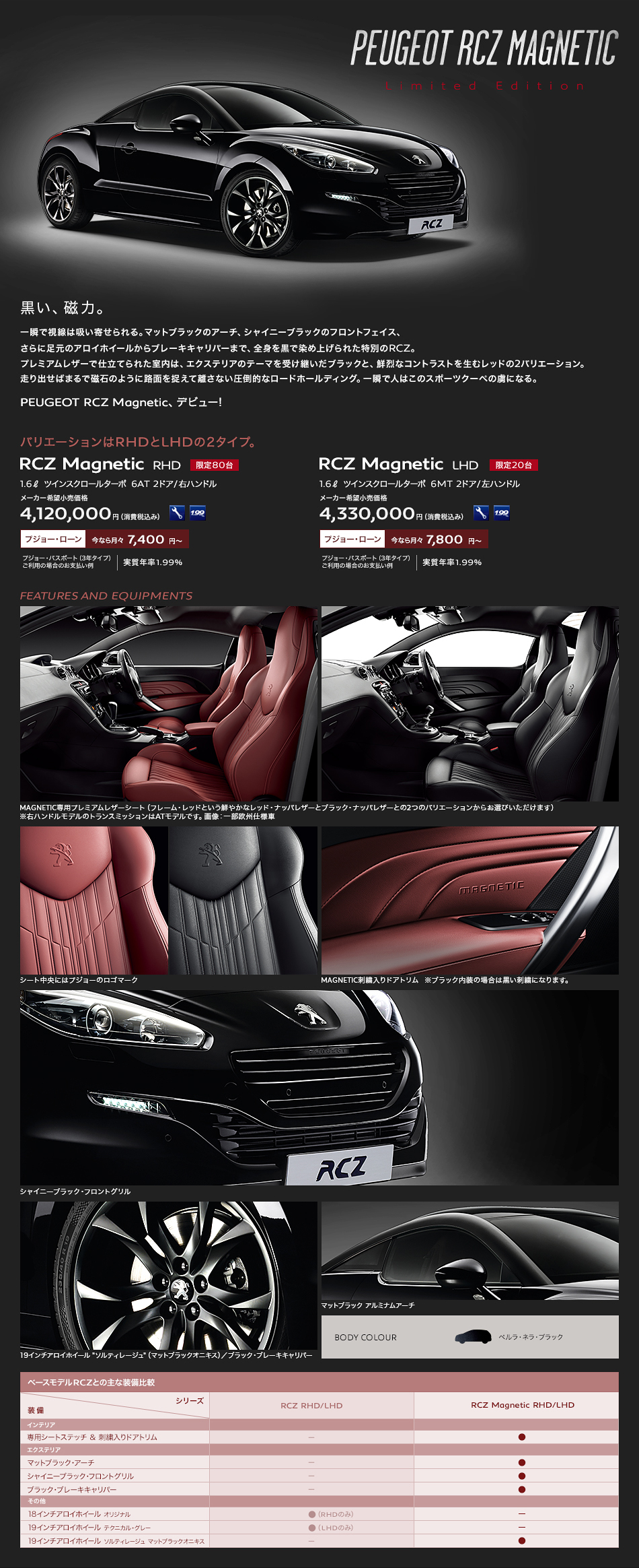RCZ限定車☆PEUGEOT RCZ MAGNETIC