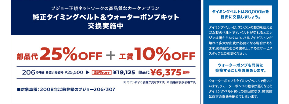 純正タイミングベルト＆ウォーターポンプキット 交換実施中_セクション2