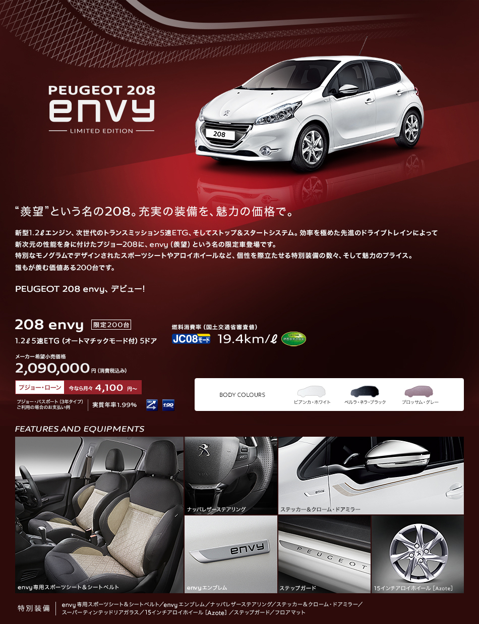 PEUGEOT 208 envy_セクション1