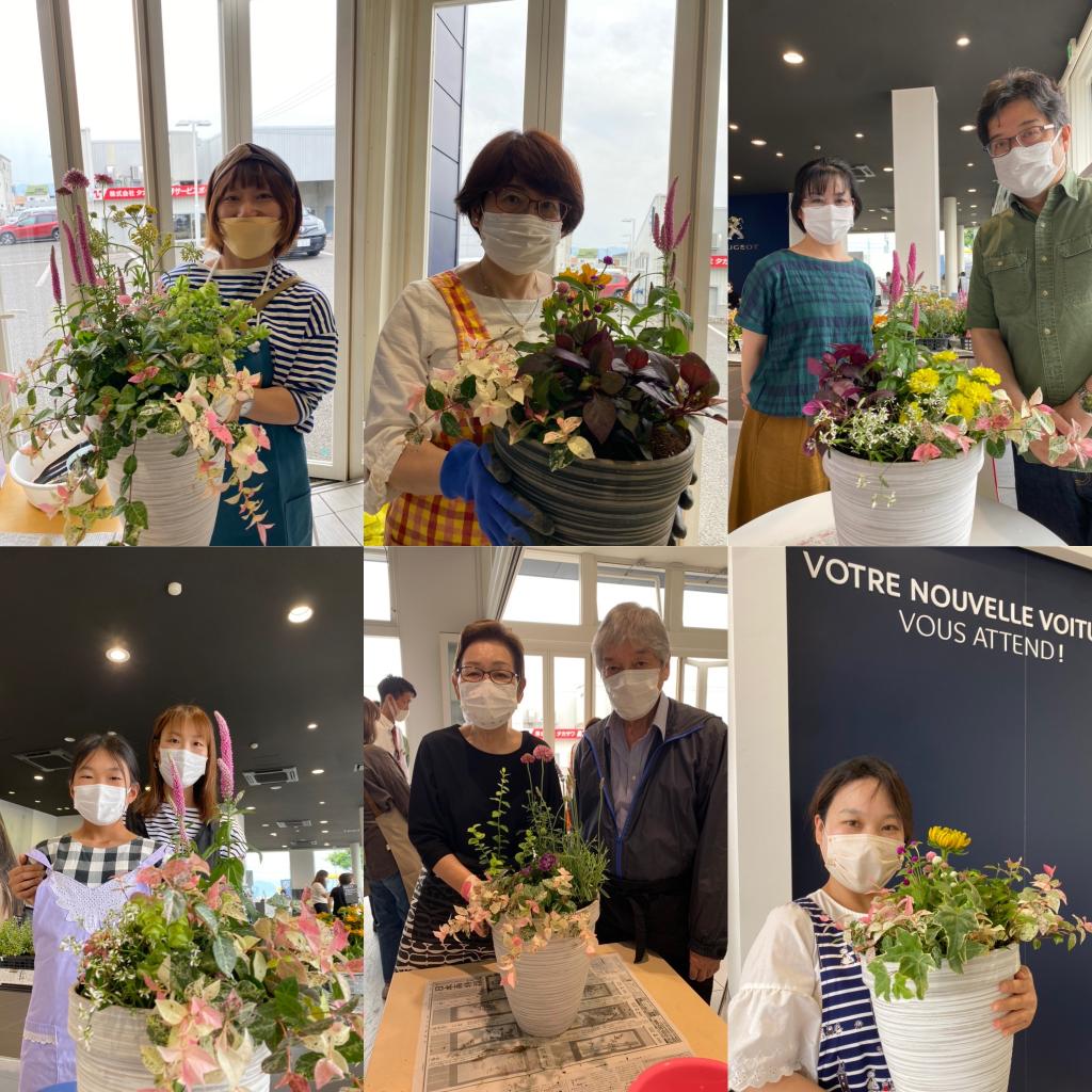 お花の寄せ植え体験やりました(*´▽｀*)！！