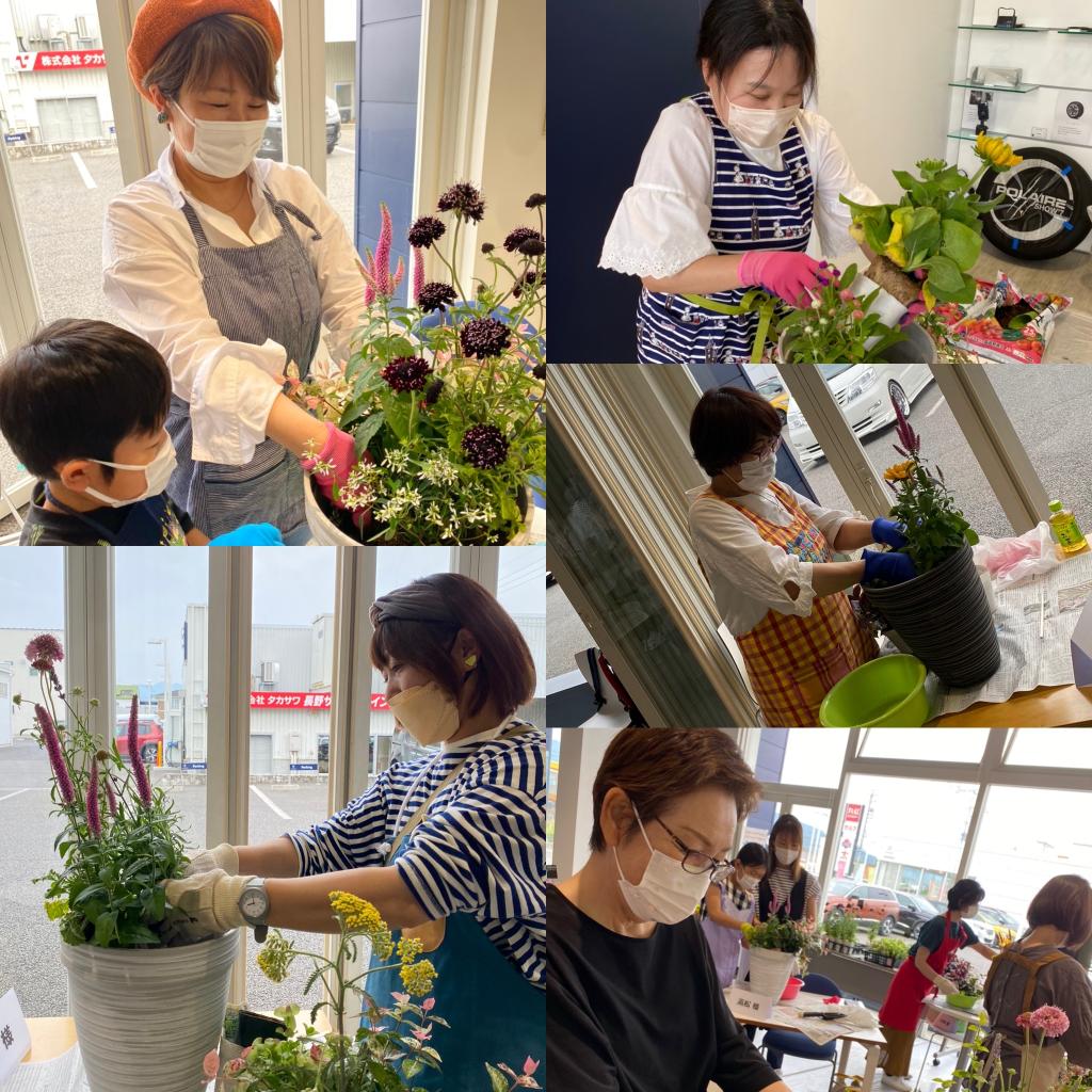 お花の寄せ植え体験やりました(*´▽｀*)！！