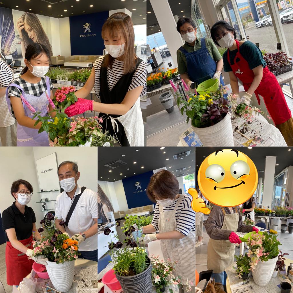 お花の寄せ植え体験やりました(*´▽｀*)！！
