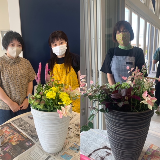 寄せ植え体験、二日目！