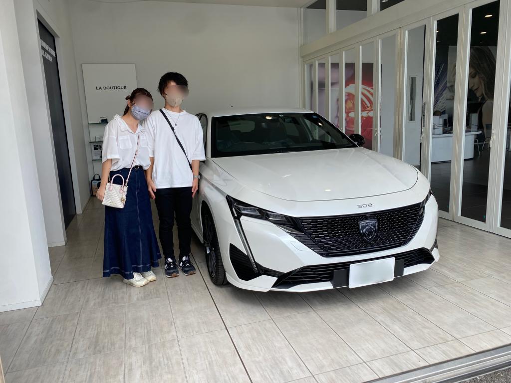 祝　新型３０８　１号車御納車です(*´▽｀*)