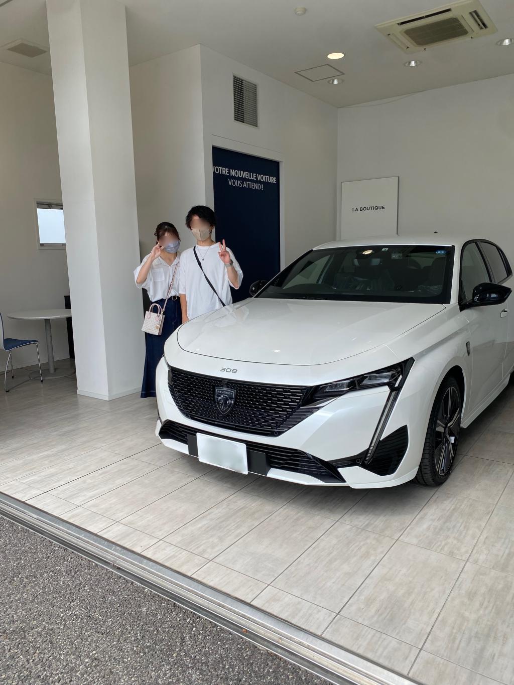 祝　新型３０８　１号車御納車です(*´▽｀*)